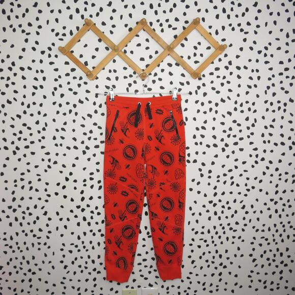 Spotted Zebra Marvel Spiderman Orange Boys Drawstring Jogger Sweatpants - Picture 1 of 7
